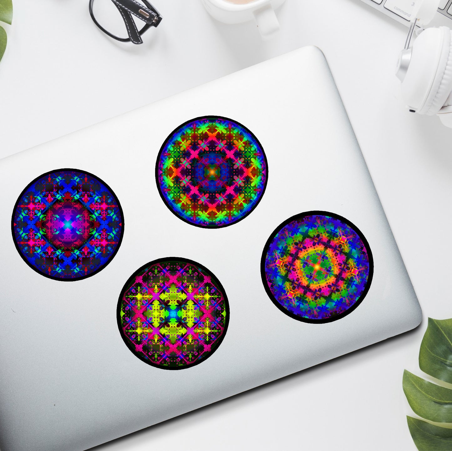 Large "Aligning Lenses" Series Sticker 4-Pack
