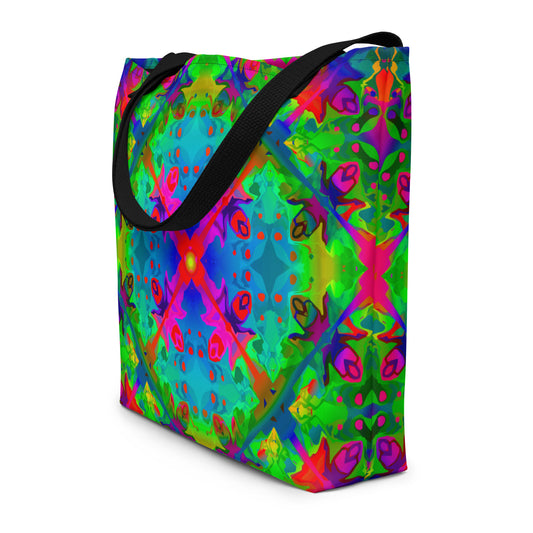 Water Spirit Large Tote Bag with Pocket