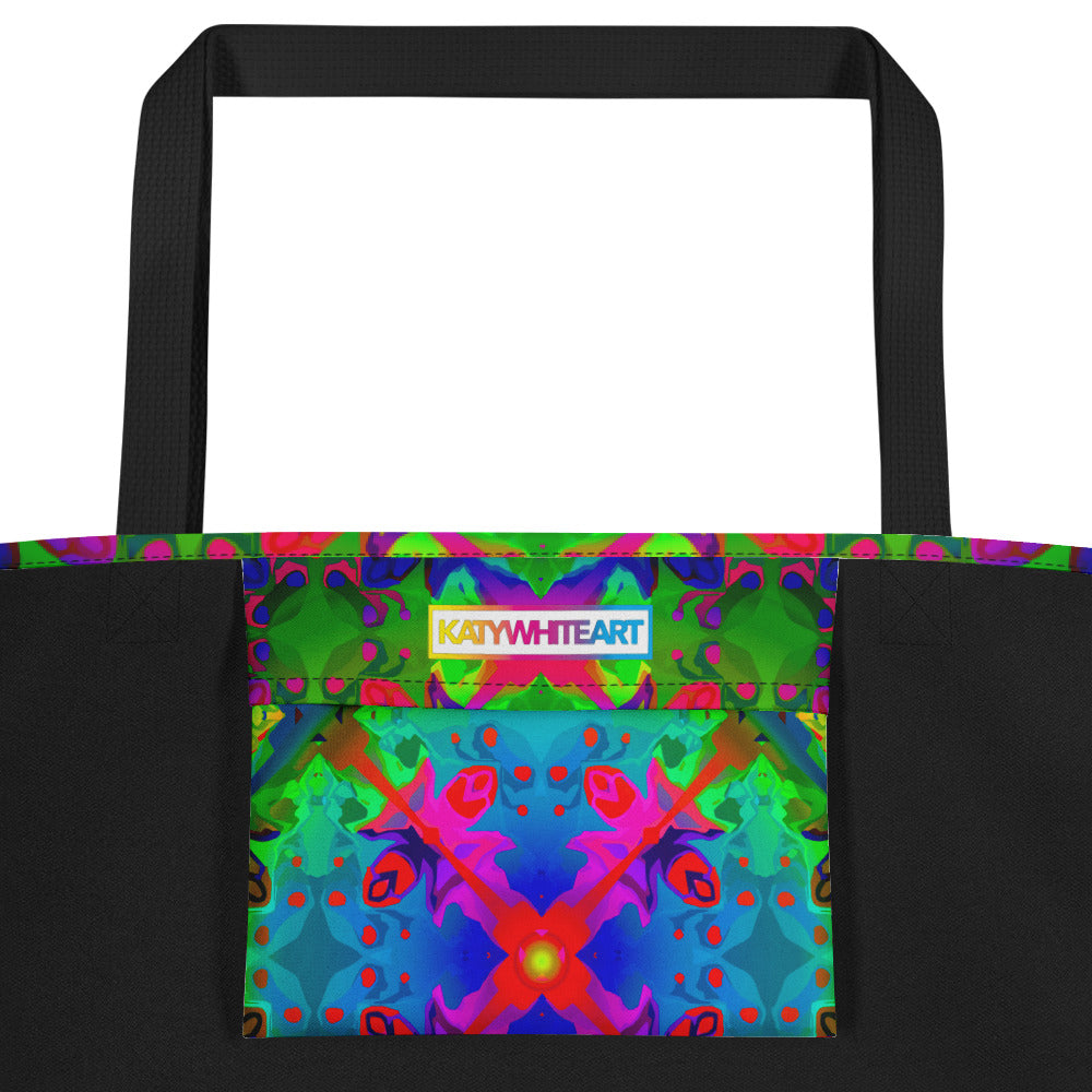Water Spirit Large Tote Bag with Pocket