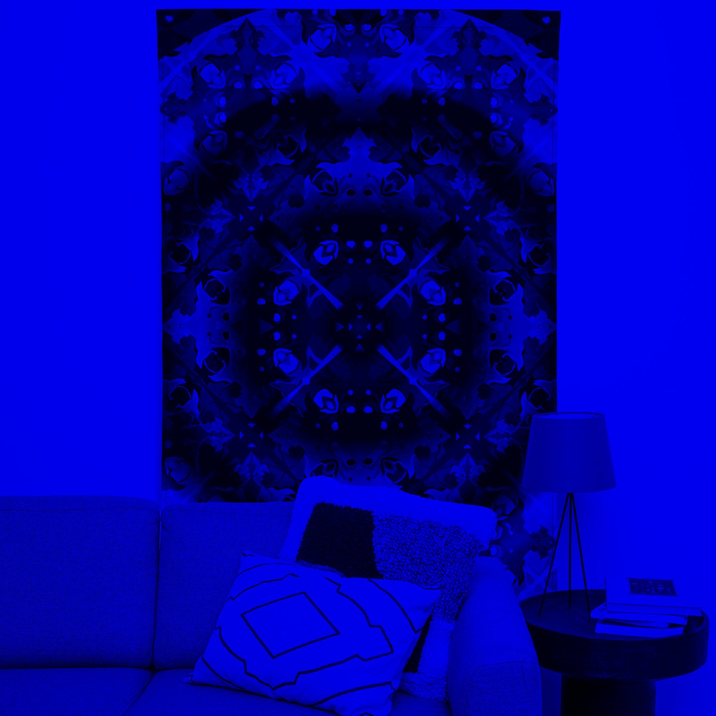 Neon Night Center Tapestry