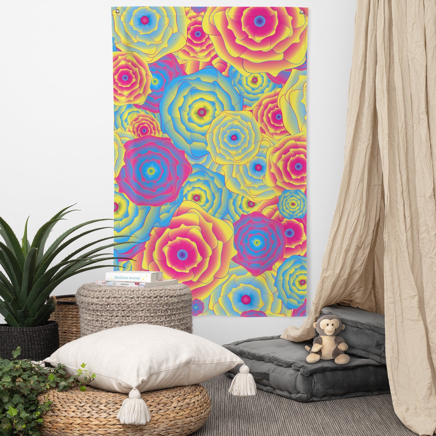 Blossoming Roses Tapestry